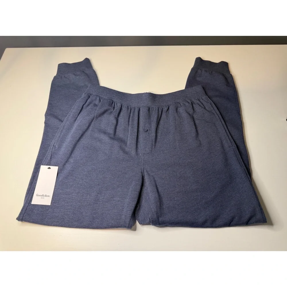 Goodfellow & Co Mens Knit Jogger Navy Heather Lounge Pants Size M NWT